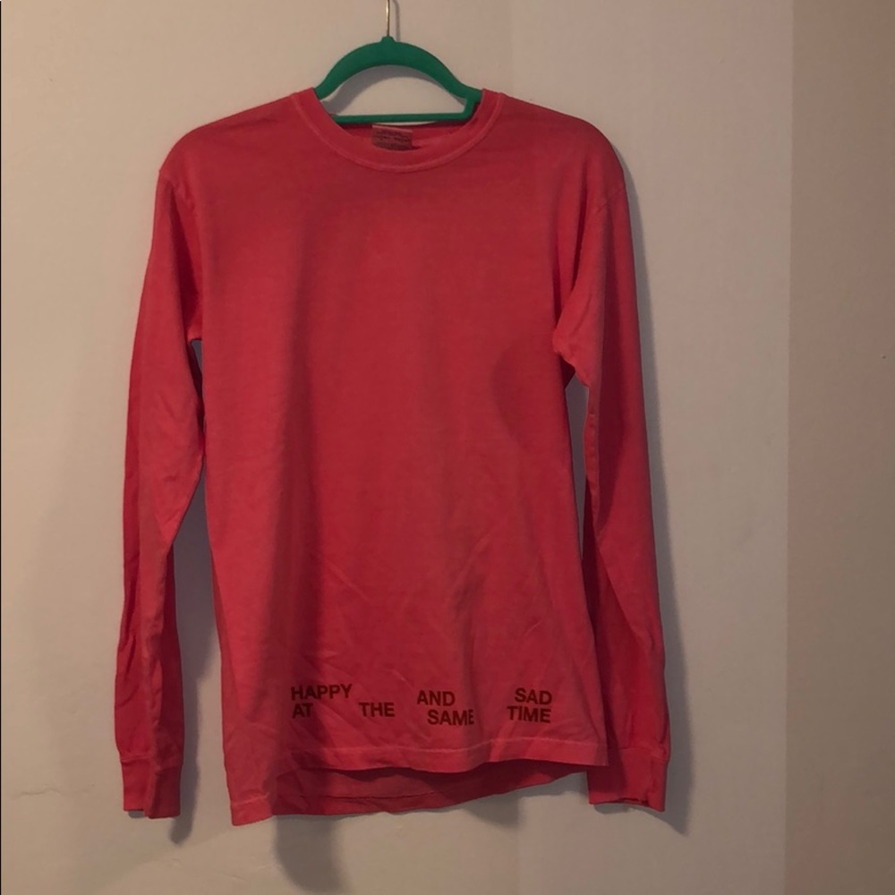 kacey musgraves happy and sad pink long sleeve tee
